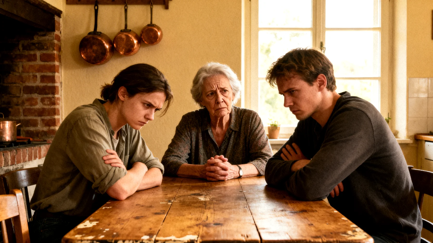 Die Eltern erleben zunehmende Spannungen zwischen ihren jungen erwachsenen Kindern, die sich gegenseitig mit Eifersucht und Rivalität begegnen – sei es bezüglich elterlicher Aufmerksamkeit, Anerkennung oder Unterstützung. Trotz ihres Erwachsenenalters kämpfen die Geschwister noch immer um die Gunst und Zuneigung der Eltern, was zu wiederkehrenden Konflikten, Vorwürfen und einem angespannten Familienklima führt."