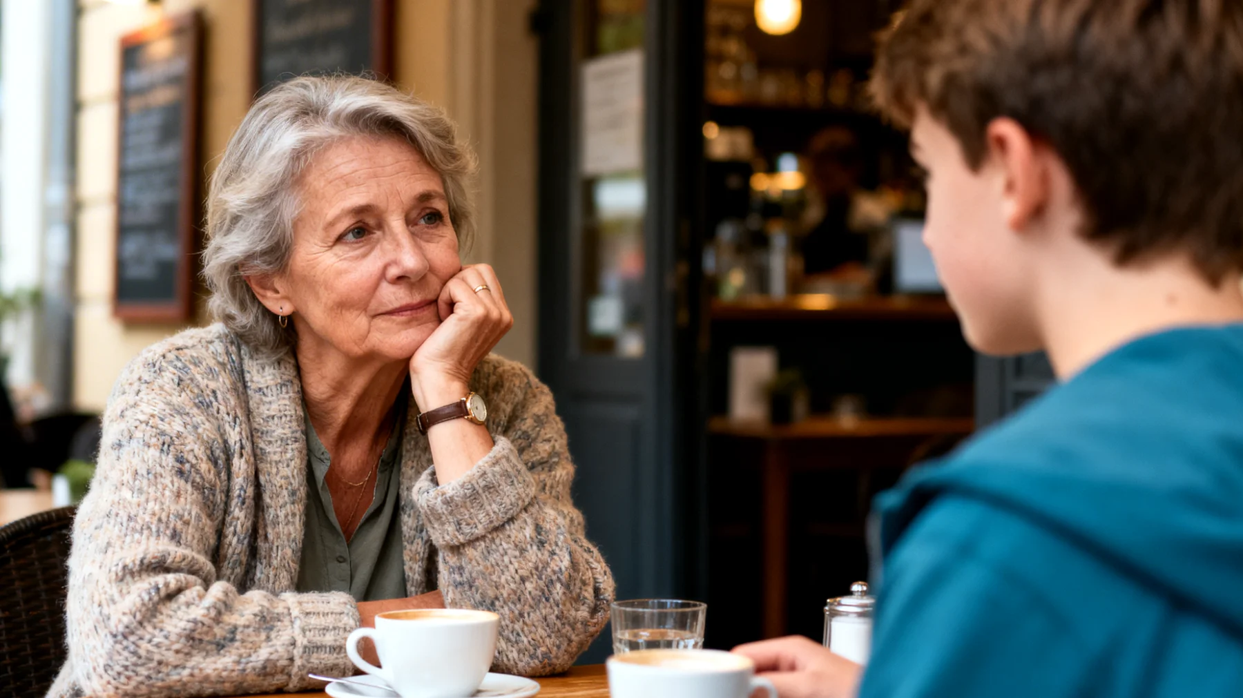Die Großeltern bemerken, dass ihr Enkelkind (Jugendlicher) starke Eifersucht gegenüber einem Geschwister oder einem Cousin entwickelt, der nach ihrer Wahrnehmung bevorzugt oder mehr geliebt wird. Diese Eifersucht äußert sich in aggressivem Verhalten, Rückzug oder ständigem Vergleichen, was die familiäre Harmonie erheblich belastet und die Beziehung zwischen den Großeltern und dem eifersüchtigen Enkel zunehmend schwierig macht."