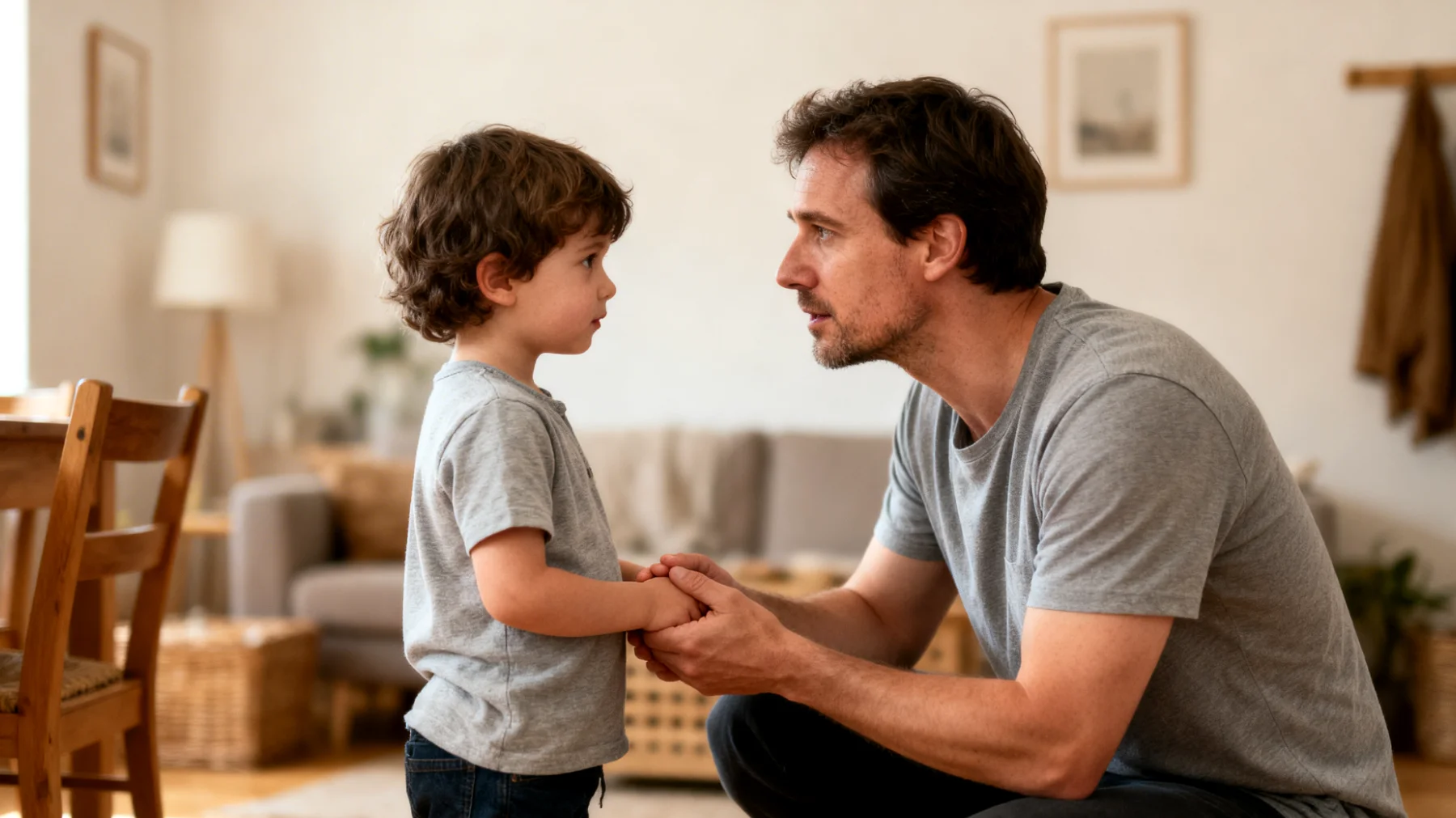 Die Mutter fällt es schwer, ihren Kindern gegenüber Grenzen zu setzen, und neigt dazu, alle ihre Wünsche und Forderungen zu erfüllen, selbst wenn diese unangemessen oder übertrieben sind. Aus Angst, Konflikte zu verursachen oder die Zuneigung ihrer Kinder zu verlieren, gibt sie regelmäßig nach, was dazu führt, dass die Kinder lernen, durch Beharren oder Weinen zu bekommen, was sie wollen."