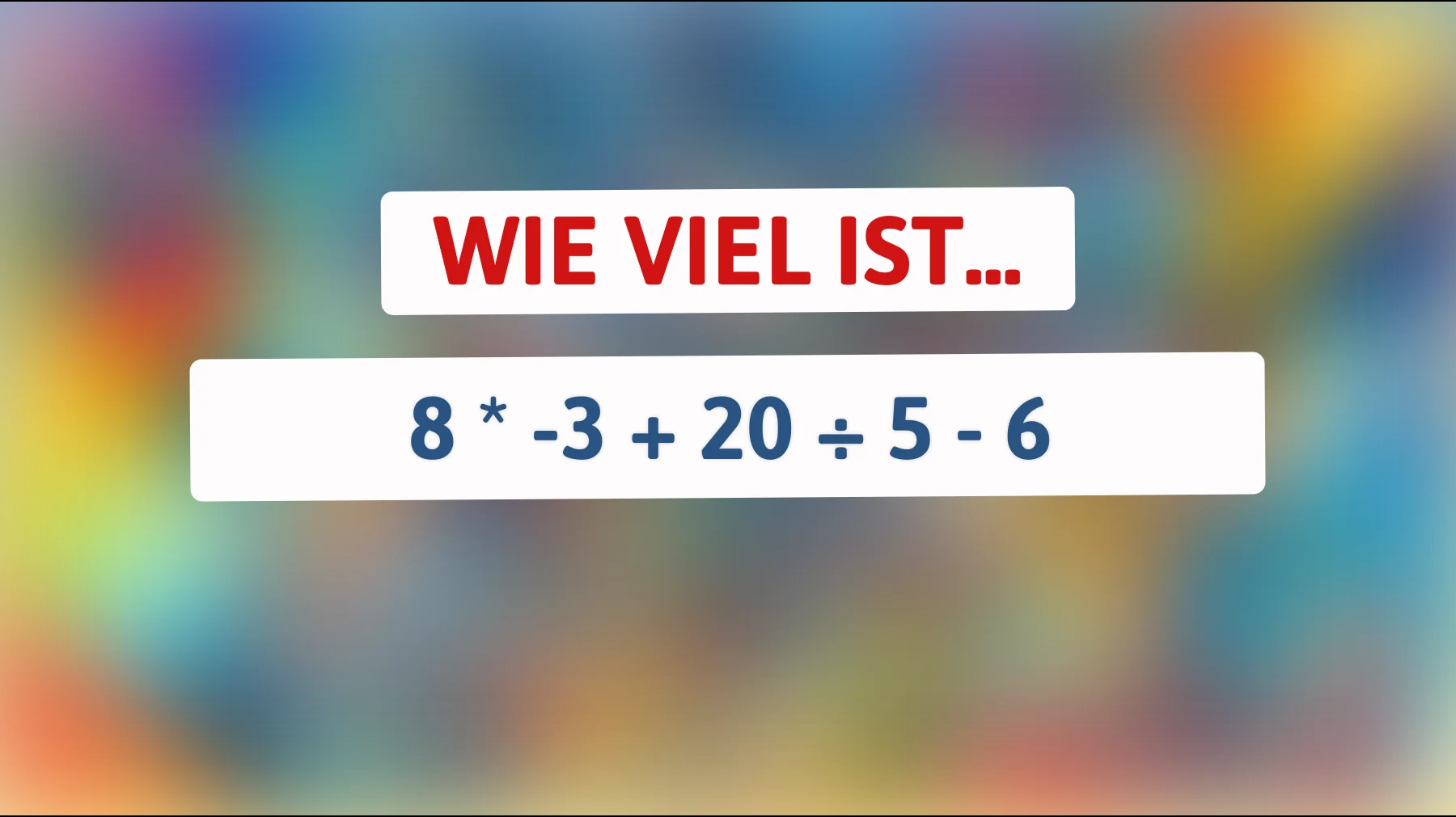 Schaffst du dieses simple Mathe-Rätsel ohne Fehler? Die meisten liegen falsch dabei"